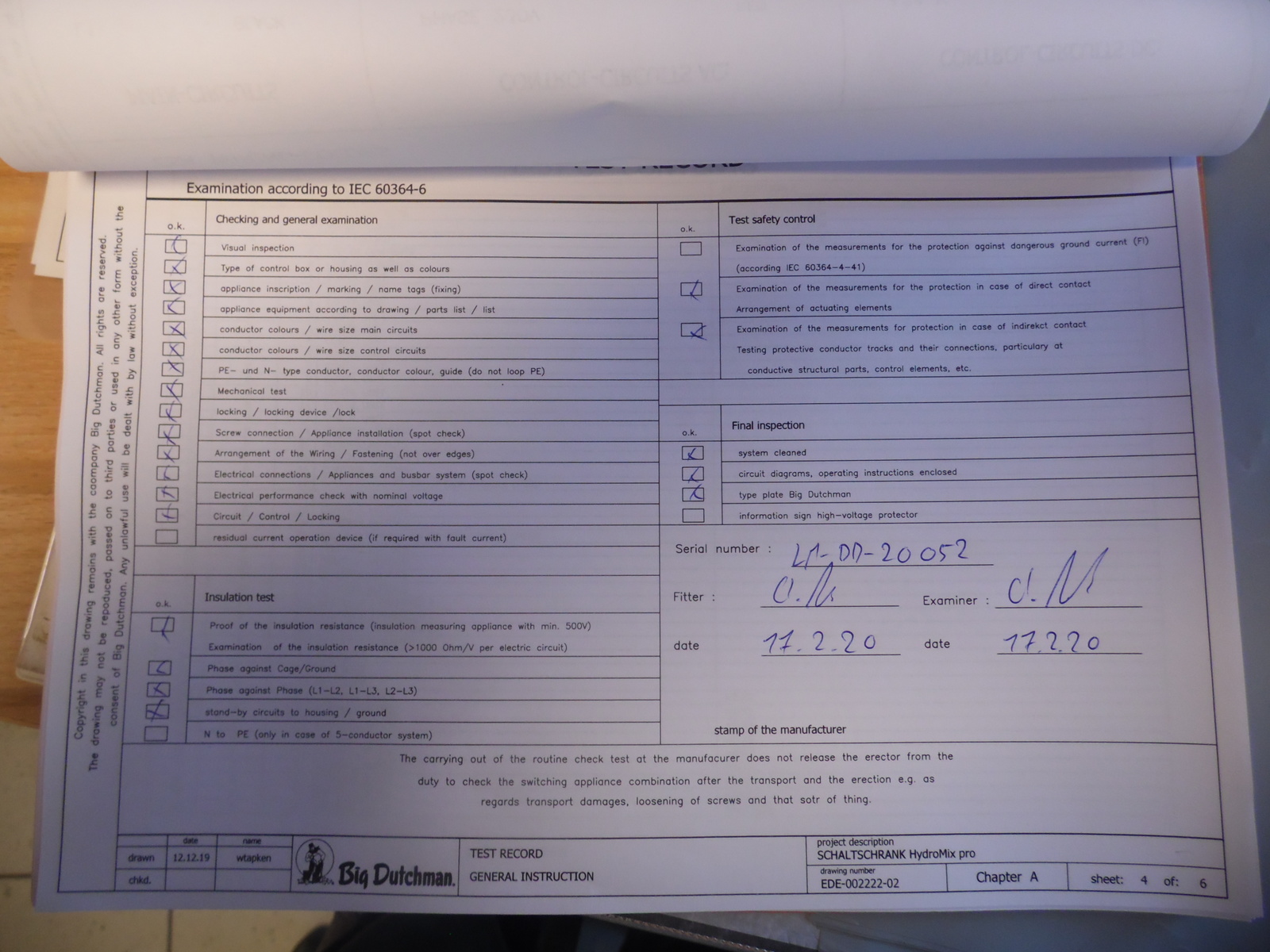 Switch cabinet speed V VM m&l load unit